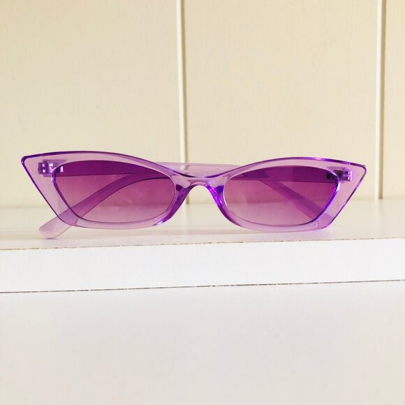 Slim Cat Eye Sunglasses - Picture 11 of 13